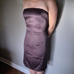 Strapless brown Holiday dress